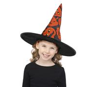 Enfants Sorcière Citrouille Chapeau Halloween Fille Accessoire Déguisement