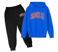 Enfants Survêtements Ensemble - Ensemble De Sport Enfant Garçon Veste zippée intégrale et Pantalon Sweat avec Pantalon Jogging Ensemble Survêtement Fleece Full Zip Survêtement Âges de 18 Mois à 8 Ans