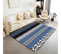Enfants Tapis Salon Tapis Antidérapant Paillasson Chambre Décor Tapis Patchwork Rayé Léopard 60 X 90 Cm 3D Imprimé Flanelle Tapis - Polyester Doux Au Toucher Facile À Nettoyer /9297329234317