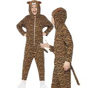 Enfants Tigre Déguisement Chat Combinaison Garçons Filles Costume Âge 4-12