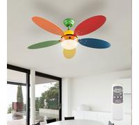 Enfants Ventilateur de Plafond Luminaires Vor-Rücklauf Télécommande Coloré