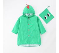 Enfants Veste De Pluie Imperméable Pluie Poncho Pluie Cape Pluie Porter Mignon Unisexe, Hauteur Recommandée: 85-105cm - Vert Vert