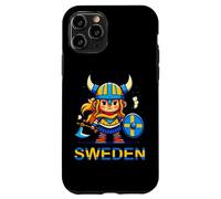 Enfants Viking Suédoise Fille Suède Pride Patriotique Maman Femme Coque pour iPhone 11 Pro