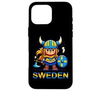 Enfants Viking Suédoise Fille Suède Pride Patriotique Maman Femme Coque pour iPhone 16 Pro Max