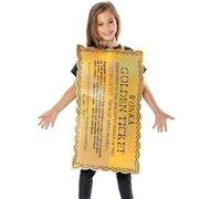 Enfants Wonka Doré Ticket Déguisement Tabard Livre Jour Par Rubies