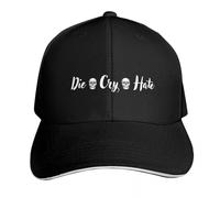 Enfer et Horreur extrême Die Cry Hate Casquette de Baseball Mode Casque de Plage Casquette de Luxe Casquette personnalisée Hommes Femmes