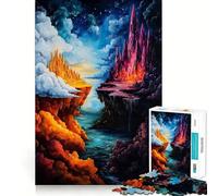 Enfer Spirituel Puzzle Sky 1000 pièces pour Adolescents, Jouet Mental Anti-anxiété, découpe Premium, Cadeau élégant 50x75cm