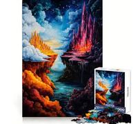 Enfer Spirituel Sky Puzzle Difficile pour Adultes 1000 pièces Jeu Intelligent Amusant et décontracté Découpe précise Cadeau Artistique 38x26cm