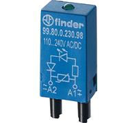 enfichable Finder avec LED Verte 6-24 V AC/DC, 1 pièce, 99.80.0.024.98