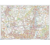 Enfield Carte murale à code postal en papier