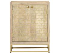 Enfilade/Bahut/Vitrine - Rustique - Buffet avec 2 portes 55 x 30 x 70 cm bois massif de manguier @400092