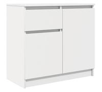 Enfilade/Bahut/Vitrine - Rustique - Buffet avec tiroir blanc 71 x 35 x 65 cm bois d'ingénierie @147722