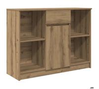 Enfilade/Bahut/Vitrine - Rustique - Buffet avec tiroir chêne artisanal 101 x 35 x 76 cm bois ingénierie @492135