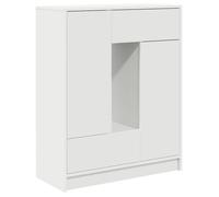 Enfilade/Bahut/Vitrine - Rustique - Buffet avec tiroirs et portes blanc 73 x 31 x 90 cm @776890