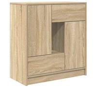 Enfilade/Bahut/Vitrine - Rustique - Buffet avec tiroirs et portes chêne sonoma 70,5 x 34 x 74,5 cm @881648