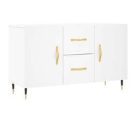 Enfilade/Bahut/Vitrine - Rustique - Buffet blanc 100 x 36 x 60 cm bois d'ingénierie @280415