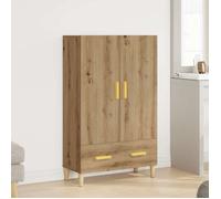 Enfilade/Bahut/Vitrine - Rustique - Buffet chêne artisanal 70 x 31 x 115 cm bois d'ingénierie @770645