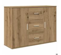 Enfilade/Bahut/Vitrine - Rustique - Buffet chêne artisanal 90 x 29,5 x 65 cm bois d'ingénierie @394001