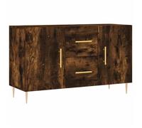 Enfilade/Bahut/Vitrine - Rustique - Buffet chêne fumé 100 x 36 x 60 cm bois d'ingénierie @458378