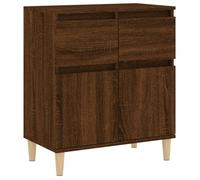 Enfilade/Bahut/Vitrine - Rustique - Buffet Chêne marron 60 x 35 x 70 cm Bois d'ingénierie @489526
