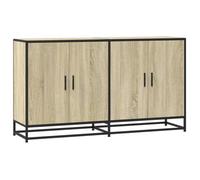 Enfilade/Bahut/Vitrine - Rustique - Buffet chêne sonoma 134 x 35 x 76 cm bois d'ingénierie @277749