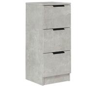 Enfilade/Bahut/Vitrine - Rustique - Buffet Gris béton 30 x 30 x 70 cm Bois d'ingénierie @560140