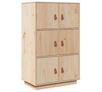 Enfilade/Bahut/Vitrine - Rustique - Buffet haut 67 x 40 x 108,5 cm Bois massif de pin @162245