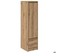 Enfilade/Bahut/Vitrine - Rustique - Buffet haut chêne artisanal 29,5 x 34 x 119,5 cm bois d'ingénierie @356517