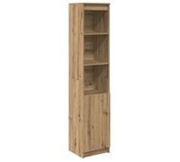 Enfilade/Bahut/Vitrine - Rustique - Buffet haut chêne artisanal 37,5 x 35 x 180 cm bois d'ingénierie @828095