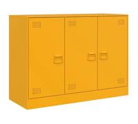 Enfilade/Bahut/Vitrine - Rustique - Buffet jaune moutarde 99 x 39 x 73 cm acier @864251