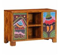 Enfilade/Bahut/Vitrine - Rustique - Buffet multicolore 90 x 35 x 60 bois massif d'acacia @823914