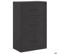 Enfilade/Bahut/Vitrine - Rustique - Buffet noir 67 x 39 x 107 cm acier @520731