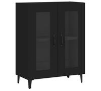 Enfilade/Bahut/Vitrine - Rustique - Buffet noir 69,5 x 34 x 90 cm bois d'ingénierie @350467