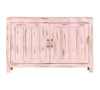 Enfilade/Bahut/Vitrine - Rustique - Buffet Rose clair 110 x 35 x 70 cm Bois de manguier massif @299484