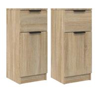 Enfilade/Bahut/Vitrine - Rustique - Buffets 2 pcs Chêne Sonoma 30 x 30 x 70 cm Bois d'ingénierie @362224