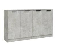 Enfilade/Bahut/Vitrine - Rustique - Buffets 2 pcs Gris béton 60 x 30 x 70 cm Bois d'ingénierie @633249
