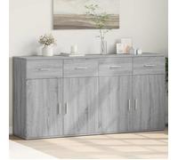 Enfilade/Bahut/Vitrine - Rustique - Buffets 2 pcs sonoma gris 79 x 38 x 80 cm bois d'ingénierie @304351