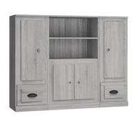 Enfilade/Bahut/Vitrine - Rustique - Buffets 3 pcs sonoma gris bois d'ingénierie @826031