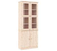 Enfilade/Bahut/Vitrine - Rustique - Vitrine en verre ALTA 77 x 35 x 186,5 cm bois de pin massif @511493