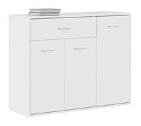 Enfilade de rangement Blanc - LEMON® Buffet bas - Blanc brillant - 88x30x70cm - Bois d'ingénierie 399 - Soldes