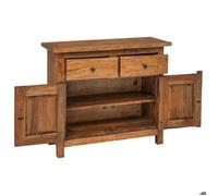 Enfilade de rangement Brun - LEMON® Buffet bas - Bois d'acajou massif 75x30x65cm 652 - Soldes