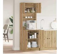 Enfilade de rangement Marron - LEMON® Buffet de cuisine - Buffet Bahut 2 pcs - chêne artisanal - 60x50x180cm 355 - Soldes