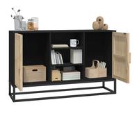 Enfilade de rangement Noir - LEMON® Buffet bas - noir - 105x30x65cm - Bois d'ingénierie 648 - Soldes