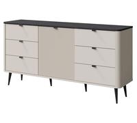 Enfilade Marly Commode 1 Porte 6 Tiroirs 160x40x82cm Couleur au choix