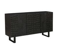 Enfilade Marrakesch Orient & Mediterran Interior Vintage Noir Bois Massif 142 cm