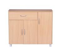 Enfilade tiroir hêtre JARRY & portes commode commode poignées en bois placard couloir