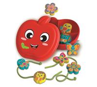 Enfilage Montessori Pomme et Ses Amis 2 Modes de Jeu pour Bébés Dès 18 Mois