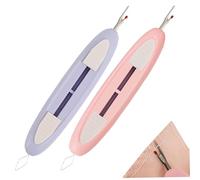 Enfile-aiguille 2 en 1, 2 pièces 4.3, enfile-aiguille portable à double tête pour la couture, le tricot, la broderie, outil de retrait de couture rapide, style 3, décoration d'intérieur