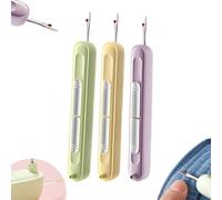 Enfile-aiguille 2 en 1, découseur, enfile-aiguille 2 en 1 et outil découseur, nouveaux découseurs extensibles 2025 pour la couture à la main, le tricot, l'artisanat, le quilting. (3PCS)