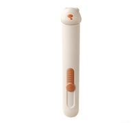 Enfile-aiguille automatique et découseur 2 en 1 Outil de couture pour enfiler les aiguilles et enlever les coutures avec protection de rangement sécurisée (jaune crème)